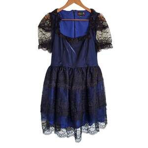 Delia’s by Dolls Kill Dressed to Kiss Lace Babydoll Mini Dress Size: L